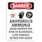 Signmission Safety Sign, OSHA Danger, 10" Height, Anhydrous Ammonia, Portrait OS-DS-D-710-V-1029 - alternate 1
